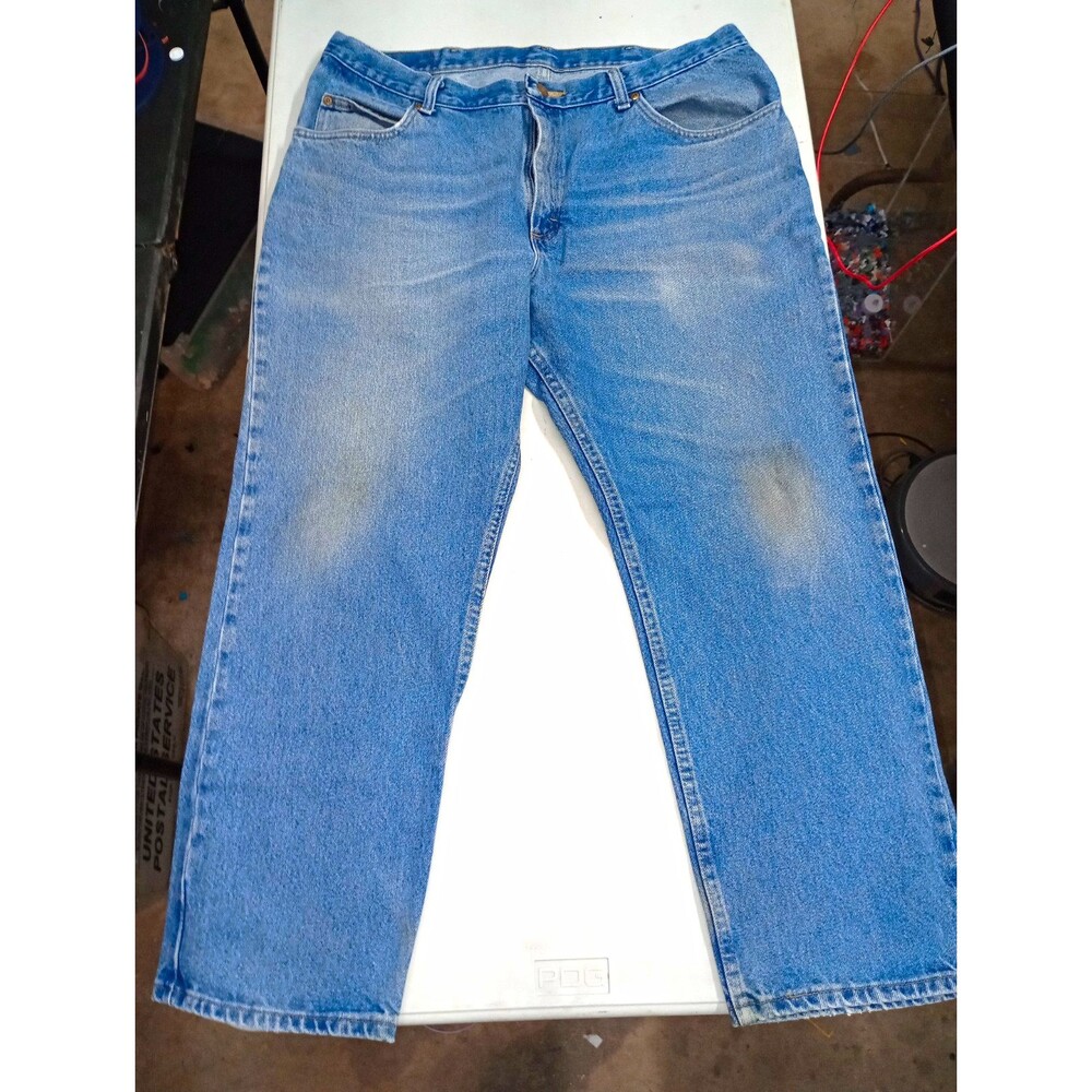 Riders by Lee Men’s Blue Medium Wash Denim Straight Jeans Size 40 5-Pocket